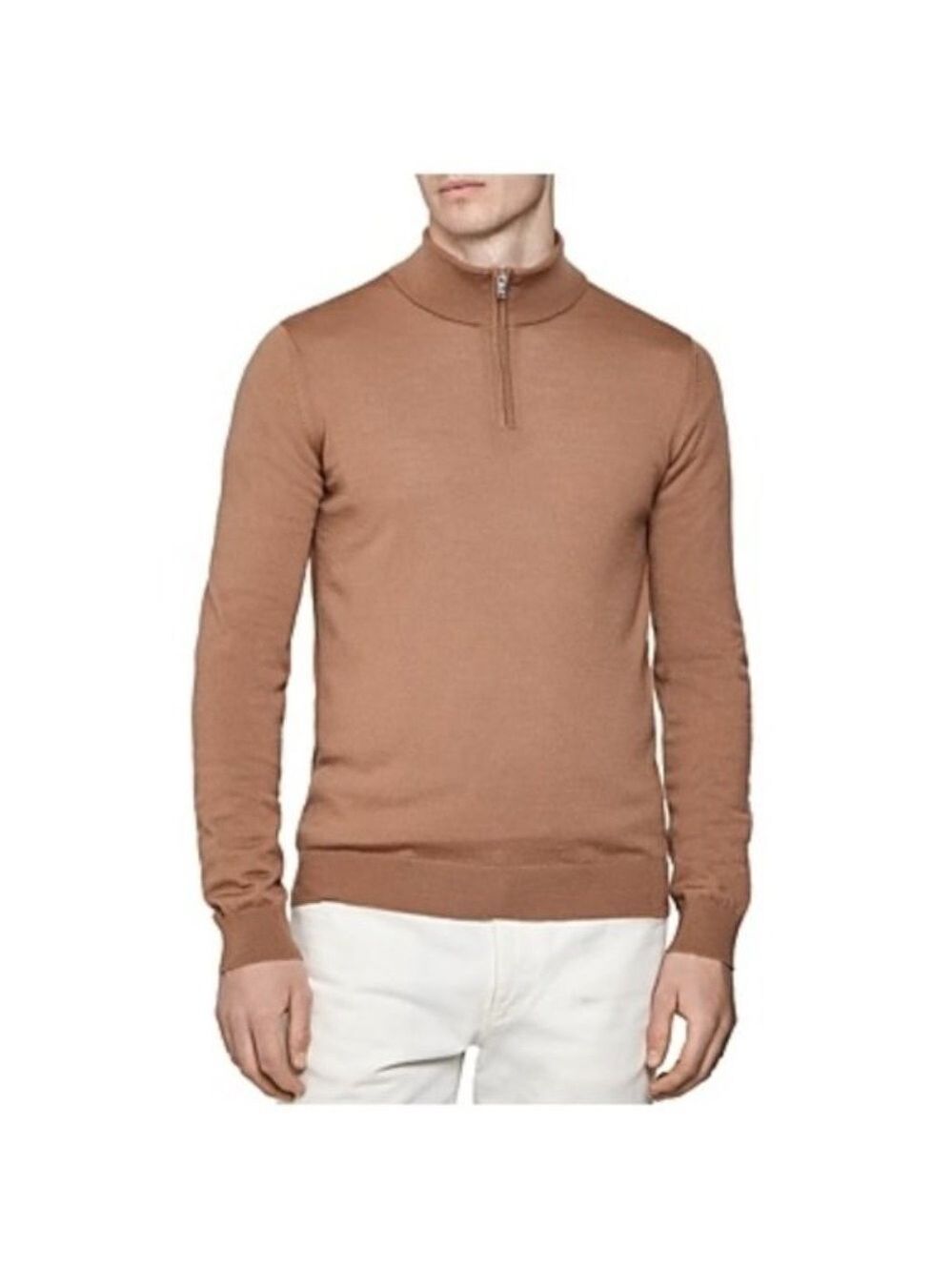Men's Reiss Blackhall Wool Half Zip Pullover